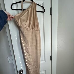 Never worn Beginning boutique dress
 Size Australian 10
Color: Gold